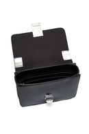 Women's Black Patent Leather Crossbody Bag | Derimod