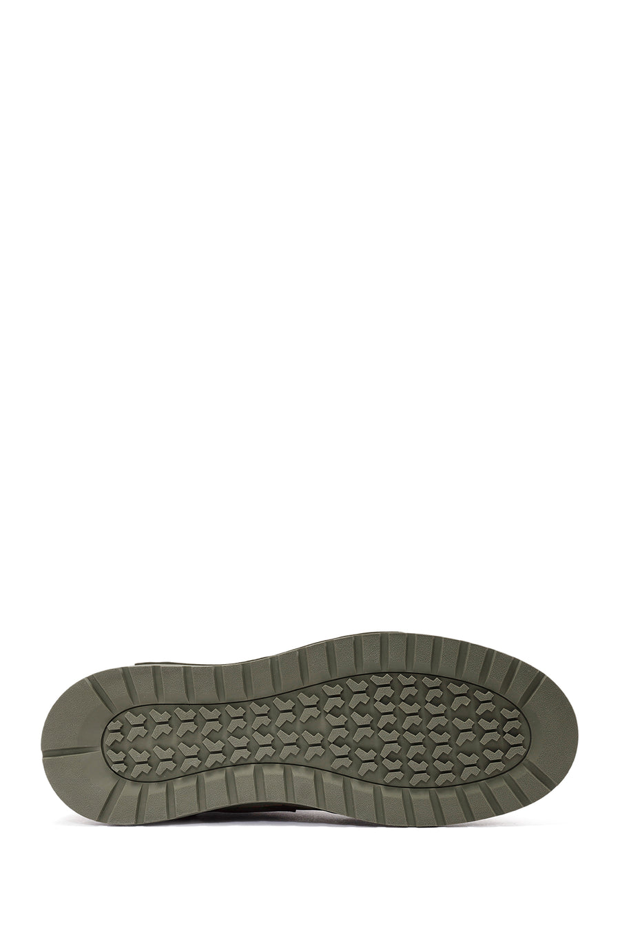 Men's Khaki Lace-Up Suede Leather Casual Shoes