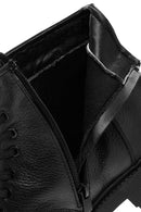 Men's Black Zippered Leather Casual Boots | Derimod