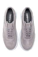 Erkek Deri Süet Sneaker | Derimod