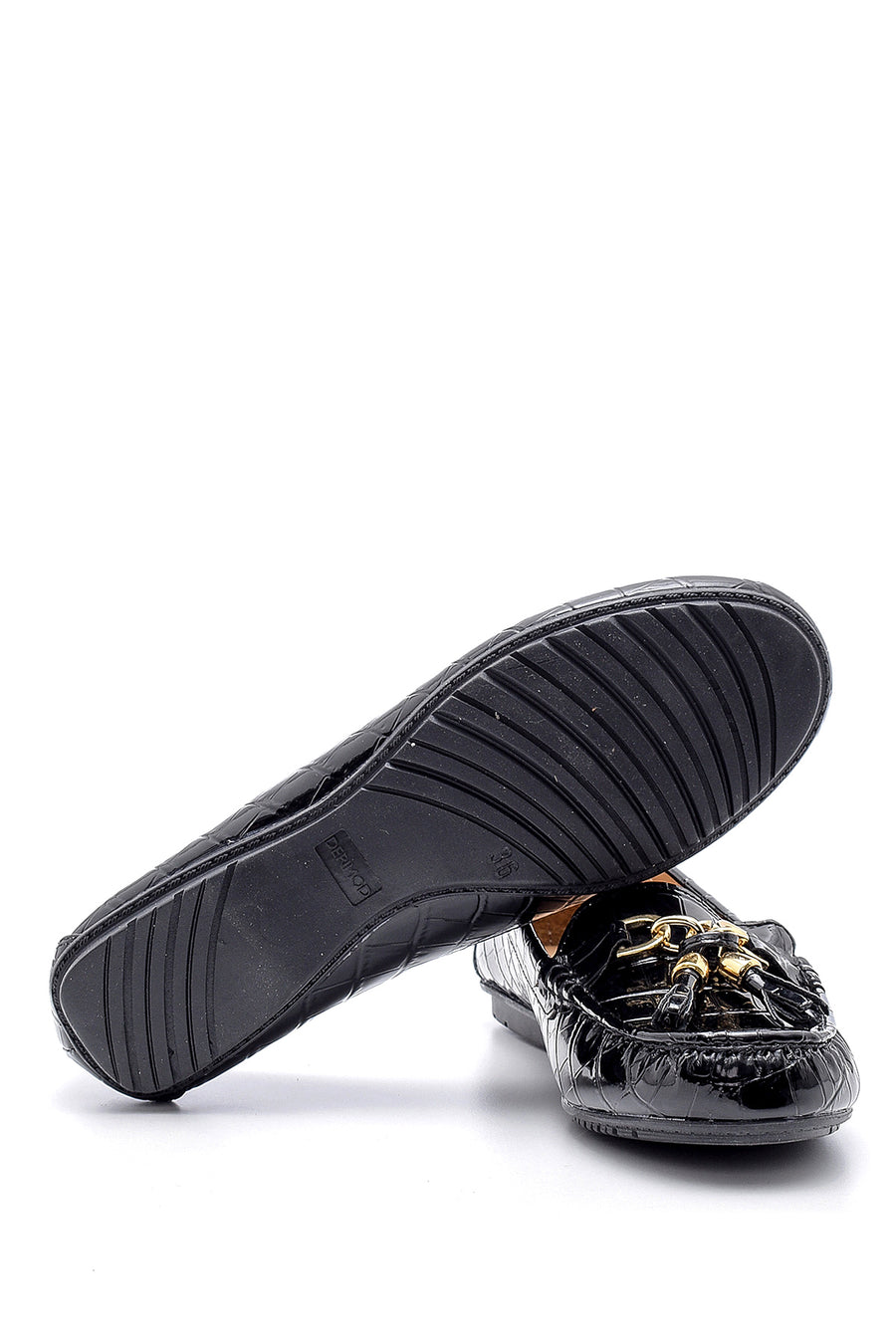 Women's Crocodile Patterned Patent Leather Loafer