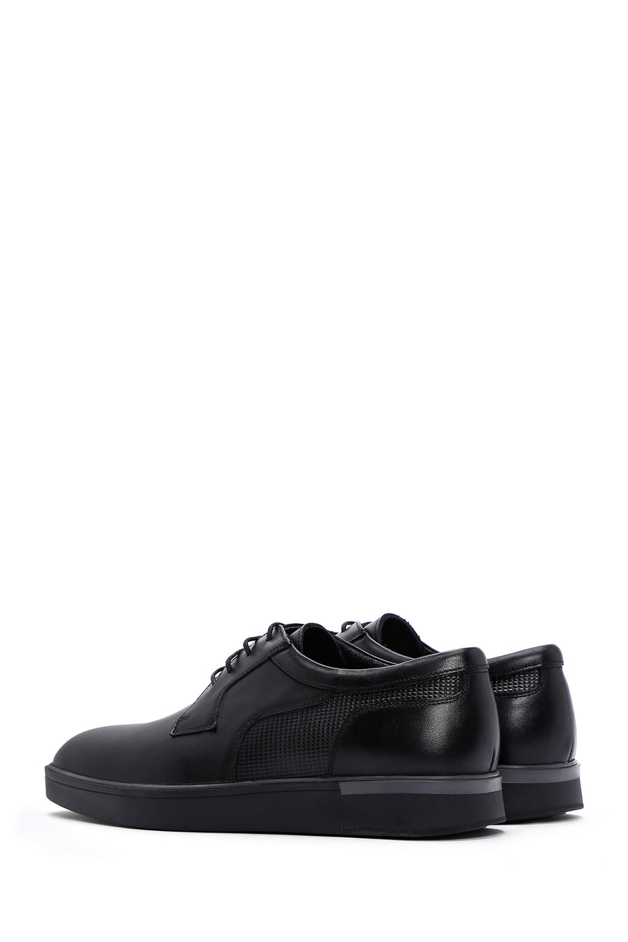 Men's Black Leather Casual Shoes