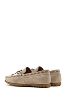 Erkek Bej Süet Deri Casual Loafer | Derimod