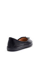 Women's Bow Leather Ballerinas | Derimod