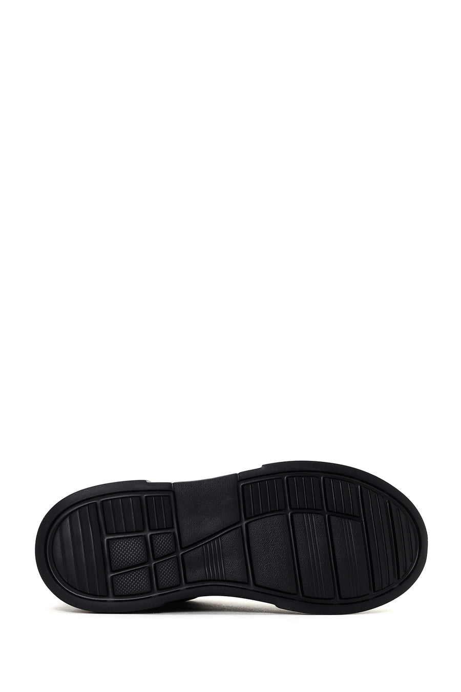 Kadın Siyah Kalın Tabanlı Taşlı Sneaker