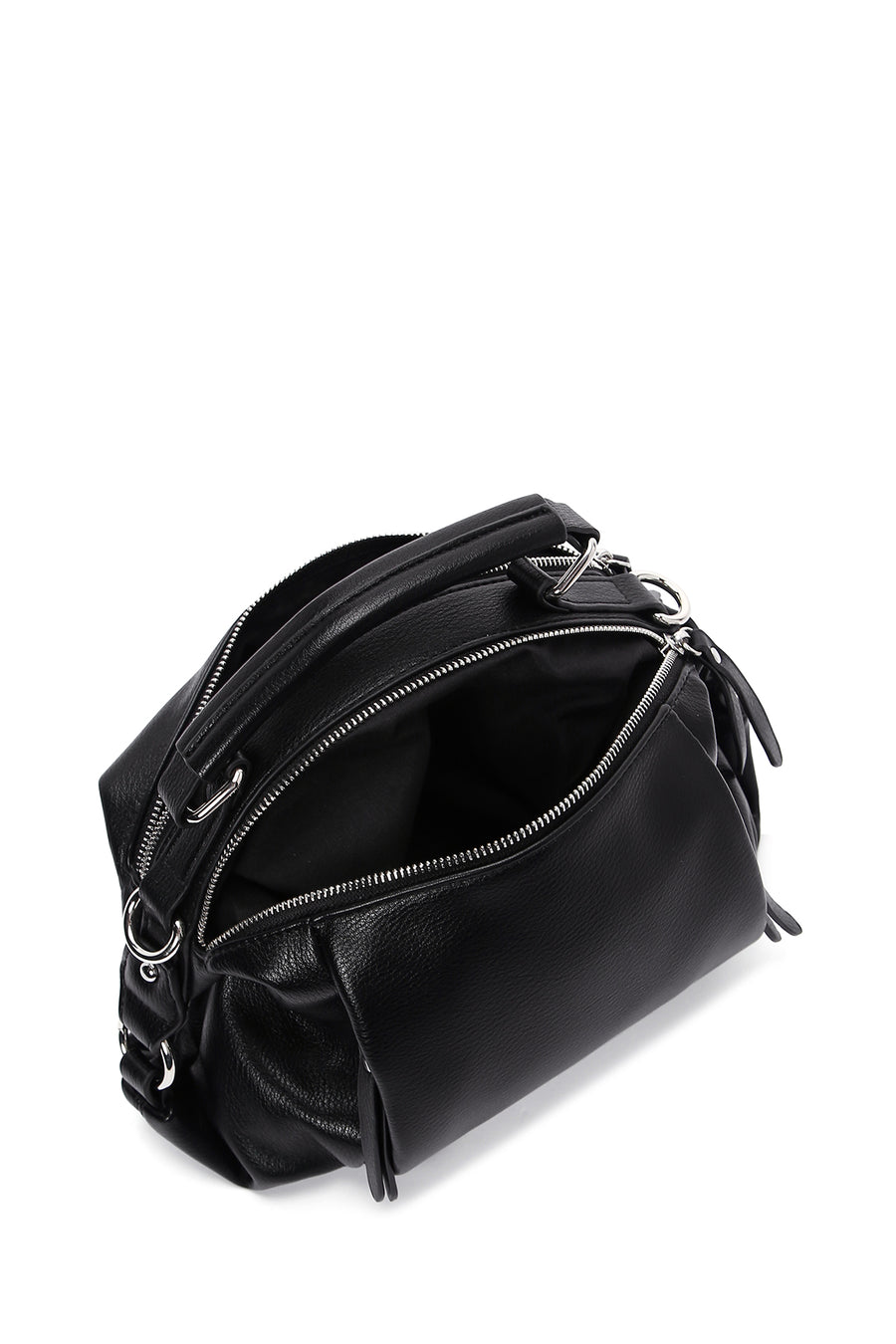 Women's Black Long Strap Shoulder Bag