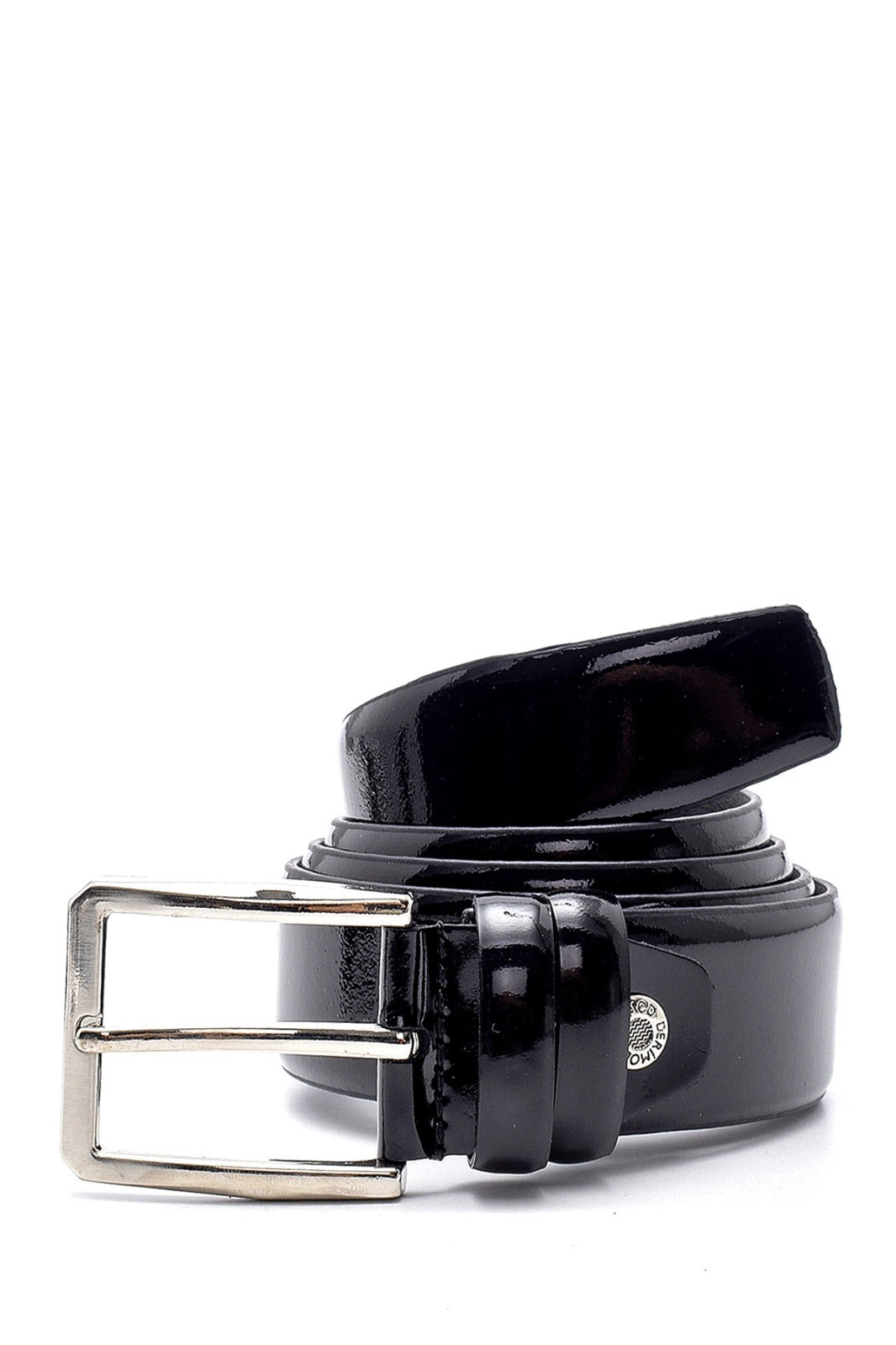 Men's Black Patent Leather Belt 000A2D1200216 | Derimod