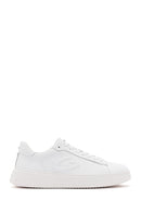 Alberto Guardiani Men's White Winner Leather Sneakers | Derimod