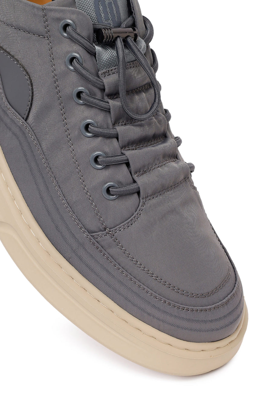 Derimoz Zero Erkek Gri Bağcıklı Kumaş Sneaker