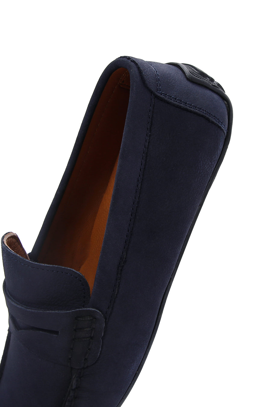 Men's Navy Blue Nubuck Leather Casual Loafer