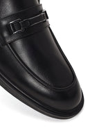 Erkek Siyah Tokalı Deri Klasik Loafer | Derimod