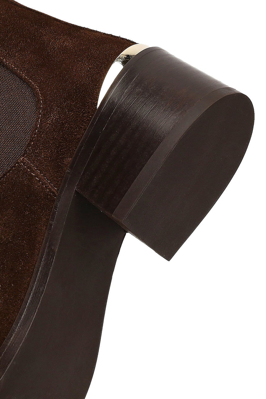 Woman Brown Suede Chelsea Boots