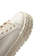 Women's Beige Thick Soled Sneaker | Derimod