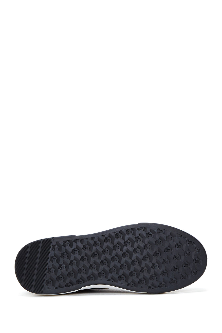 Men's Black Lace-up Leather Sneaker
