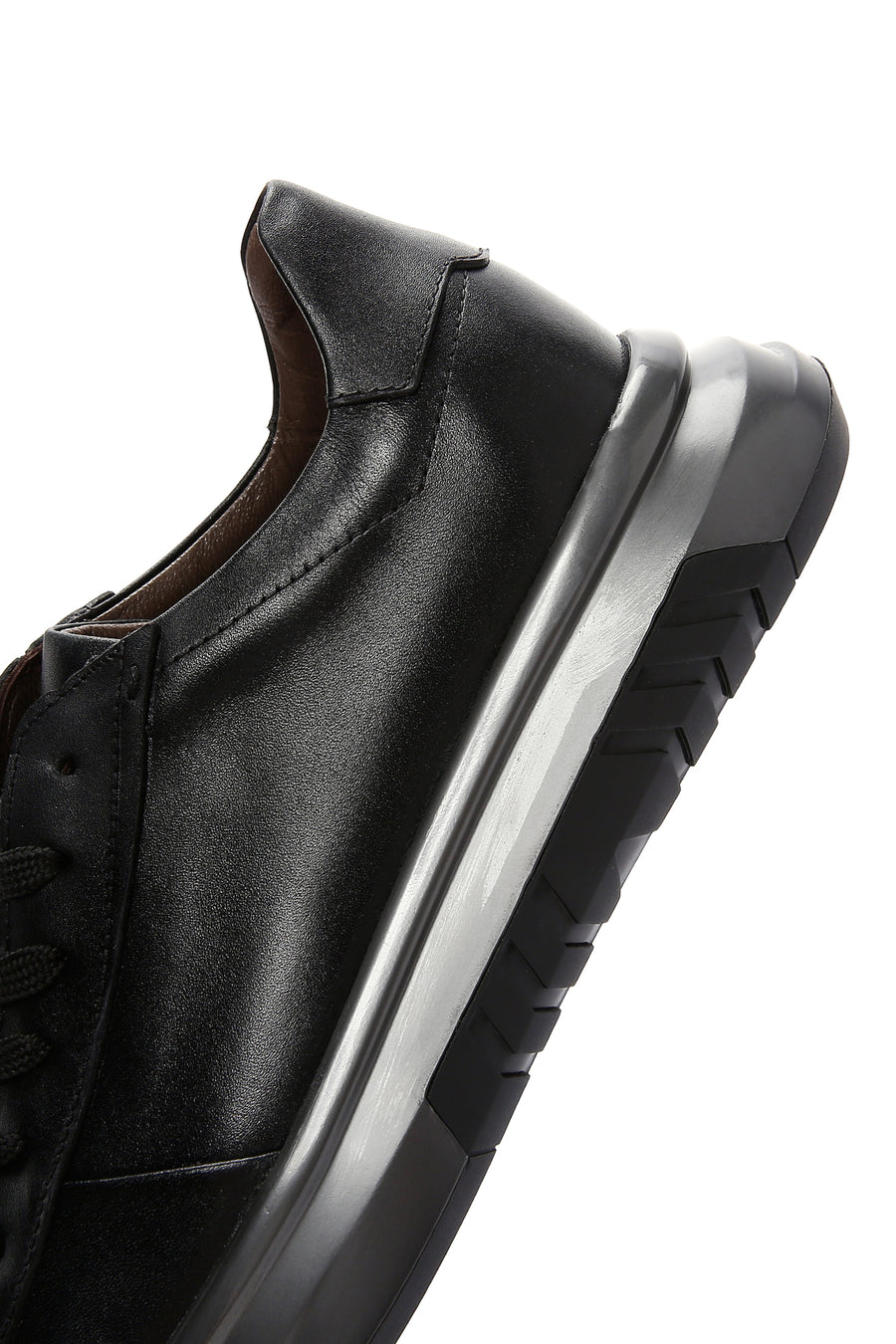 Men's Black Leather Sneaker
