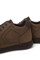 Male Beige Lace-up Thick-soled Nubuck Leather Boots | Derimod