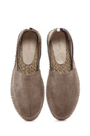 Men's Mink Suede Espadrilles | Derimod