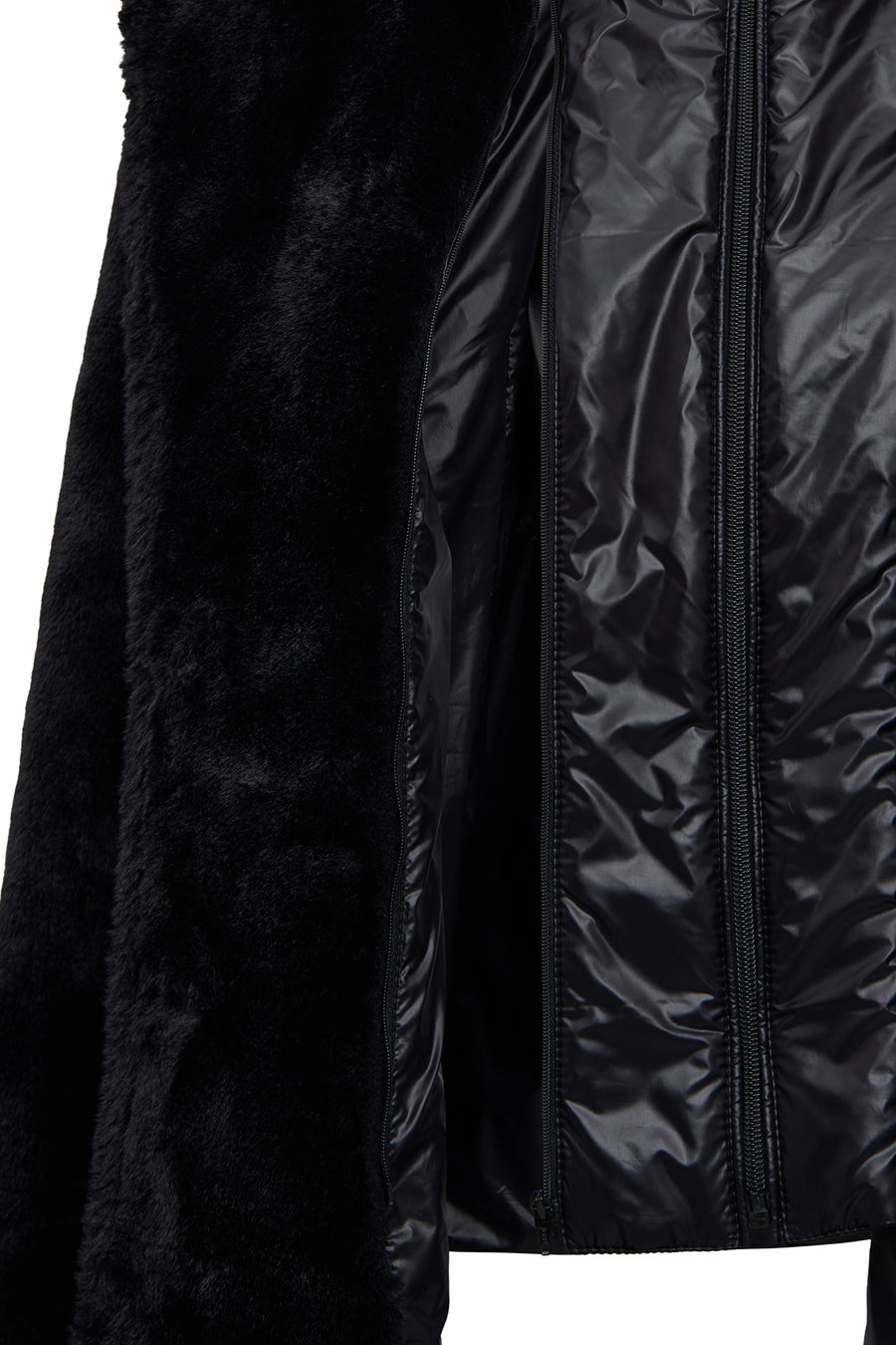 Alaska Women's Black Teddy Coat