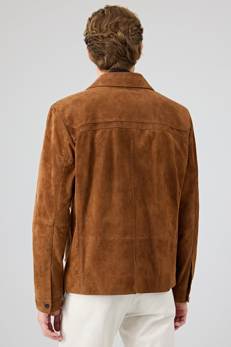 Mark Men's Brown Suede Leather Jacket