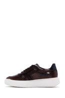 Men's Brown Leather Thick Sole Sneaker | Derimod