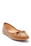 Women's Bow Leather Ballerinas | Derimod