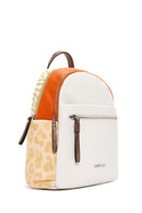 Women's Beige Leopard Detail Backpack | Derimod