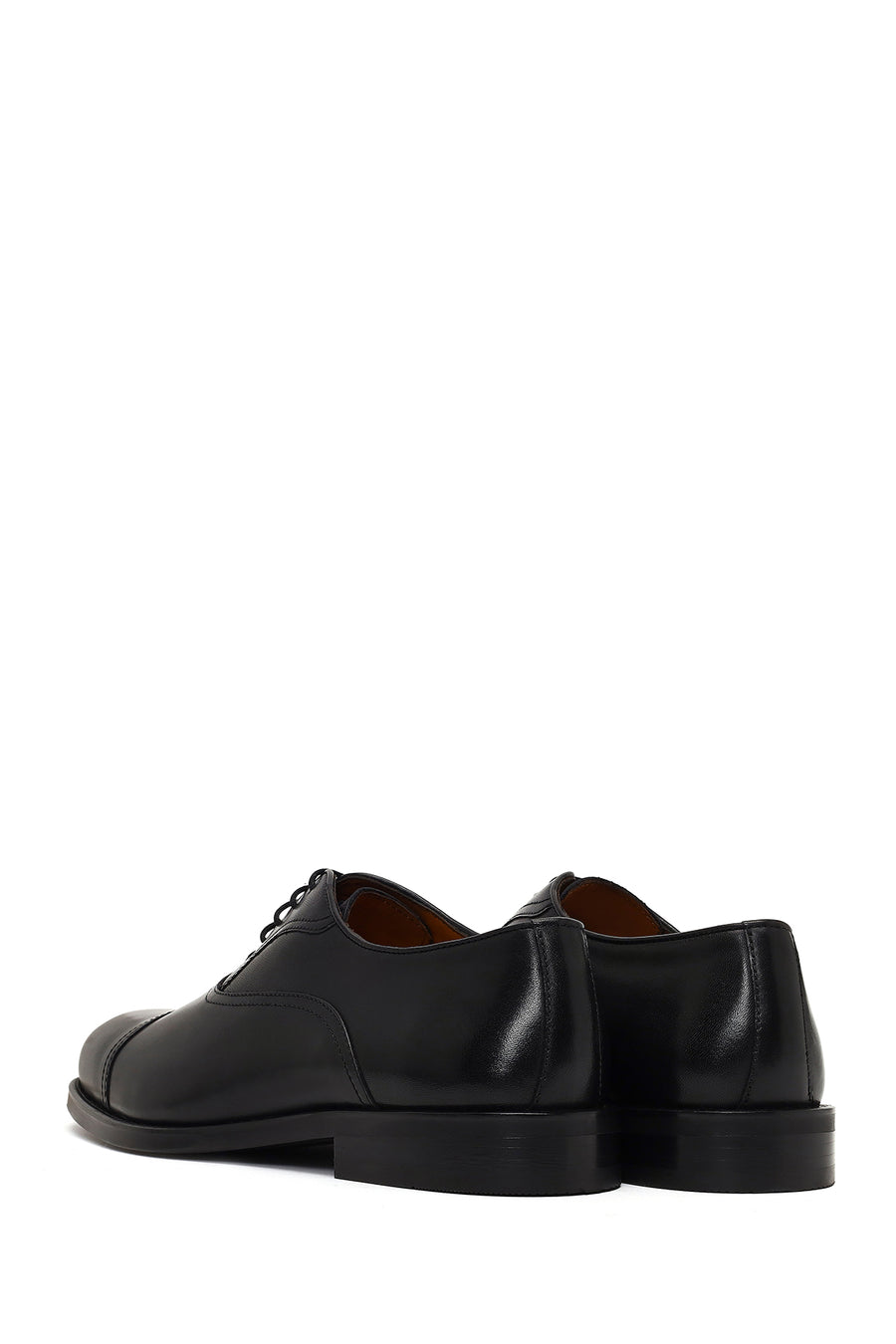 Men's Black Lace-Up Leather Classic Shoe