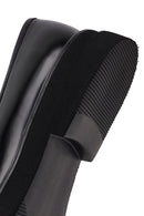 Male Black Thick-Soled Leather Loafer | Derimod