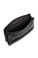 Men's Black Leather Handbag | Derimod