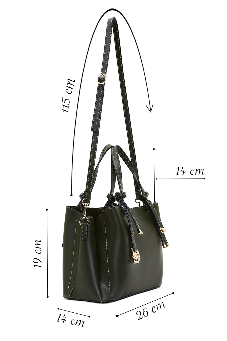 Women's Green Classic Handbag