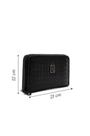 Men's Black Knitted Wallet | Derimod