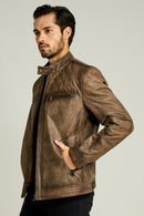 Adrian Men's Leather Jacket | Derimod