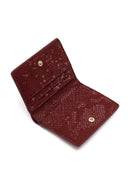 Women's Claret Red Printed Wallet | Derimod
