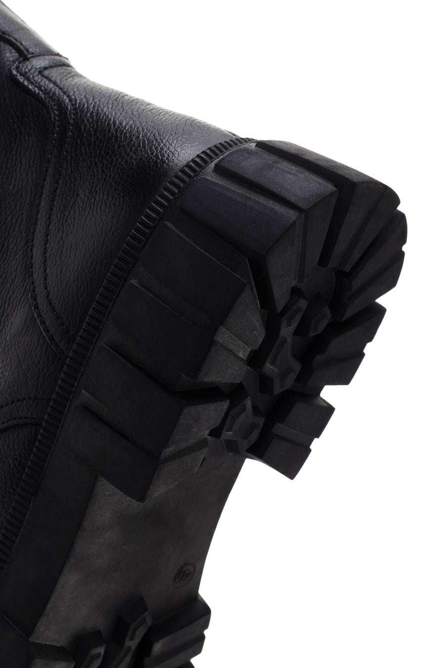 Men's Black Zippered Leather Casual Boots