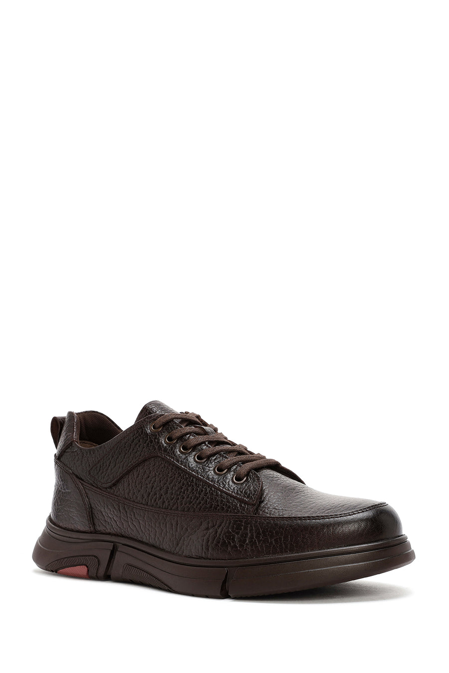 Men's Brown Lace-up Leather Casual Shoes