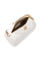 Women's White Long Strap Quilted Crossbody Bag | Derimod