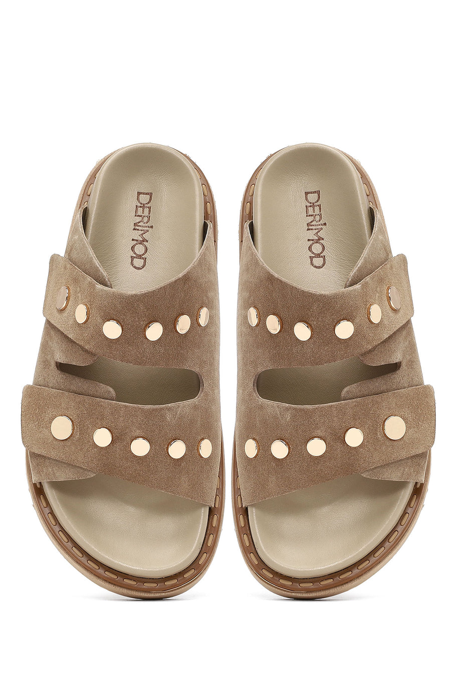 Women's Mink Suede Leather Slippers