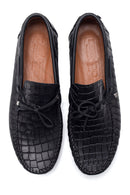 Men's Leather Crocodile Loafer | Derimod