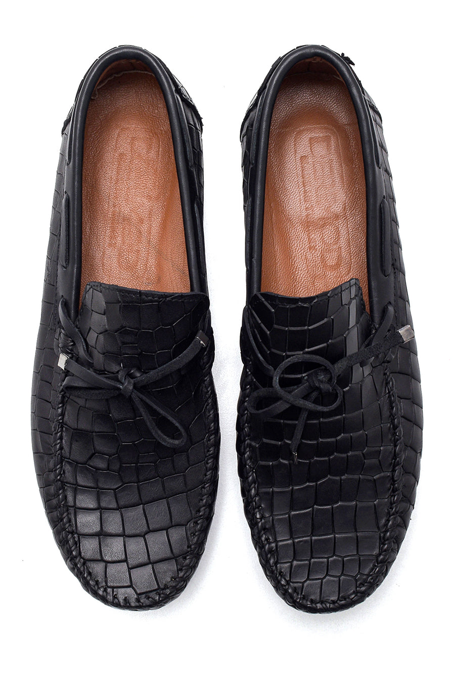 Men's Leather Crocodile Loafer