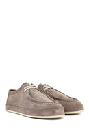 Men's Gray Suede Leather Casual Shoes | Derimod