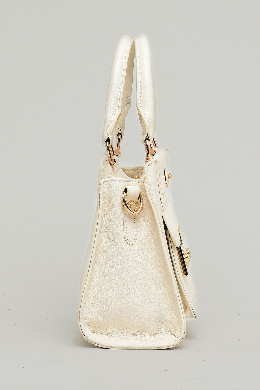 Ecru Women's Leather Handbag