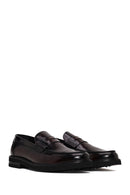 Erkek Bordo Deri Casual Loafer | Derimod