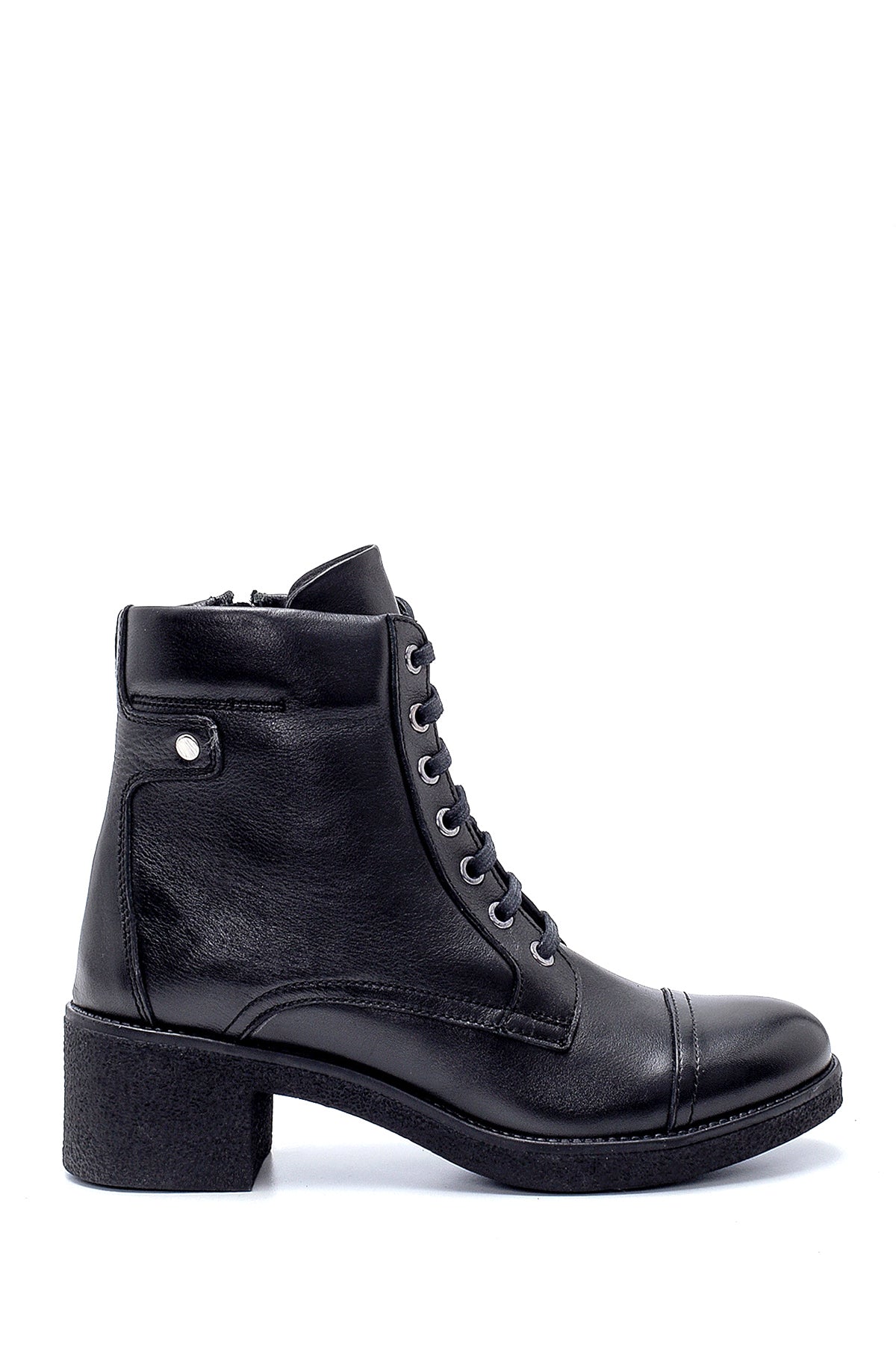 Women's Leather Heeled Boots 20WFD288818 | Derimod