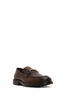 Men's Brown Leather Casual Loafer | Derimod