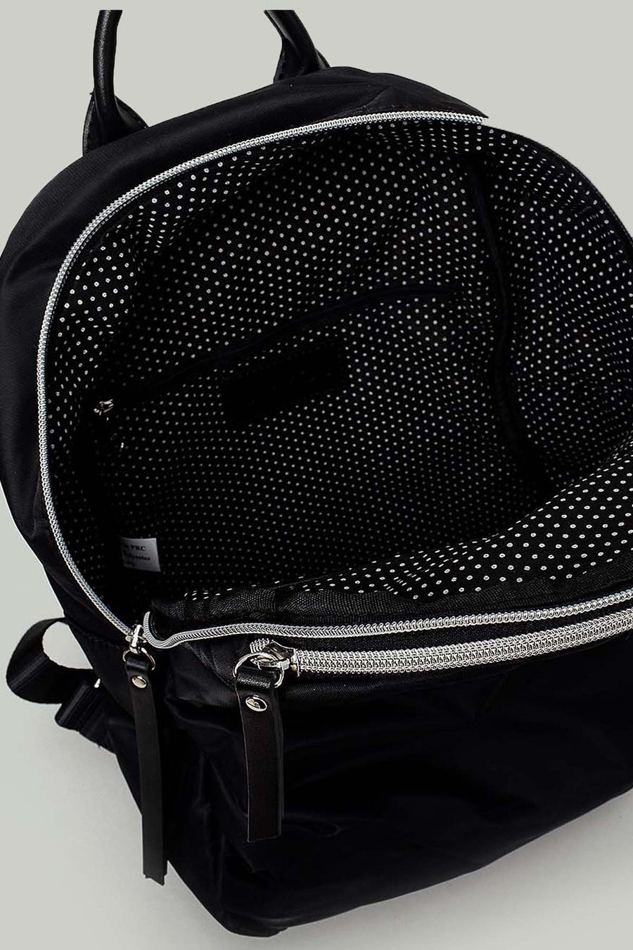 Black Fabric Women's Backpack