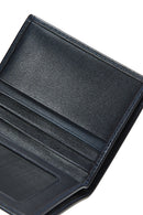 Men's Navy Blue Leather Card Holder | Derimod