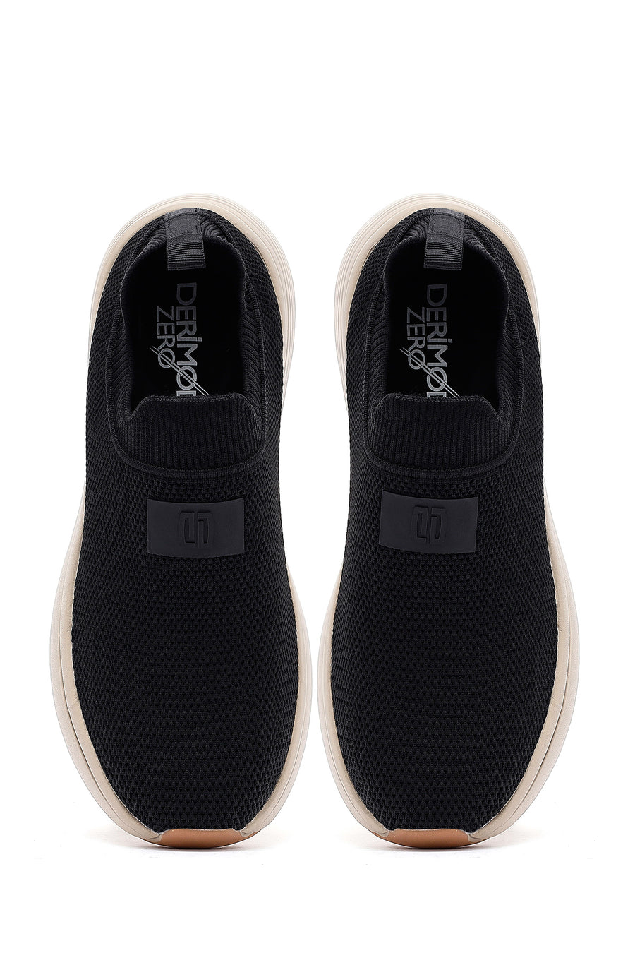 Derimod Zero Men's Black Thick Soled Fabric Sneaker