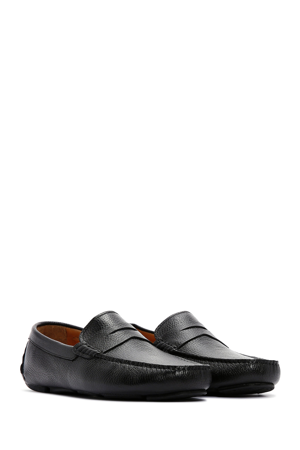 Erkek Siyah Deri Loafer