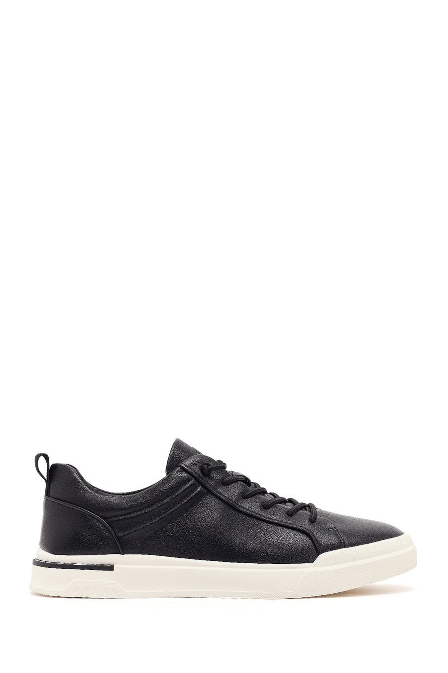 Men's Black Lace-up Leather Sneaker 26SFD698318 | Derimod