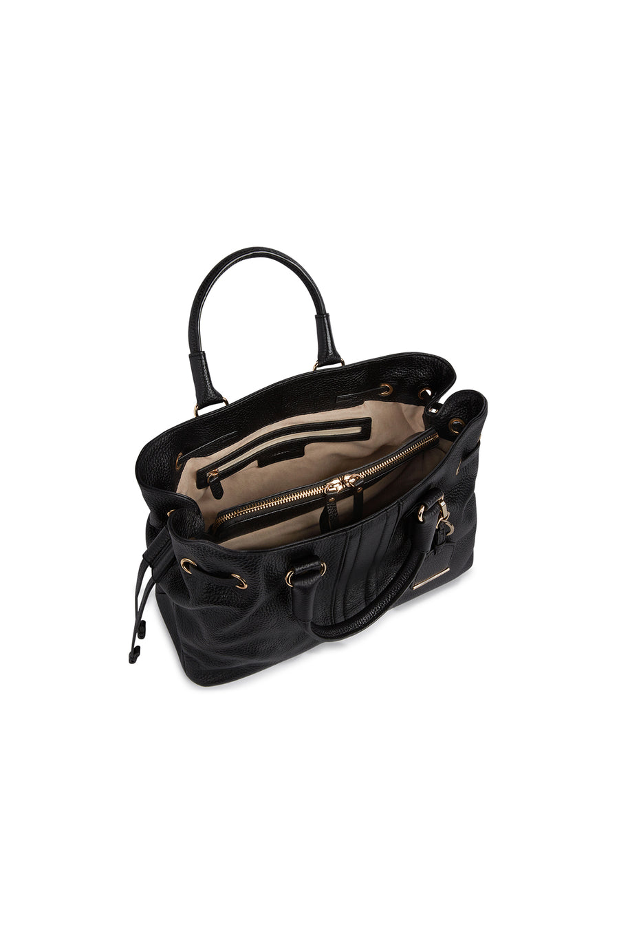Geox Women's Black Marsila Long Strap Leather Handbag